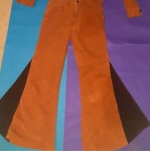 LEVISVintage late 1960's (GREATHIPPY COSTUME)MATCHING BELLBOTTOMS + JACKET